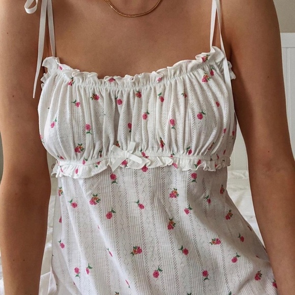 For Love And Lemons Blossom Pointelle Slip Dress - Picture 11 of 14